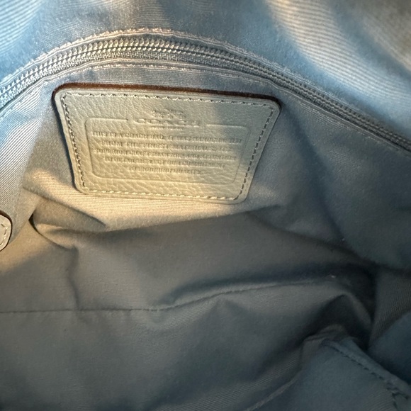 Coach light blue satchel / crossbody bag - Picture 7 of 10